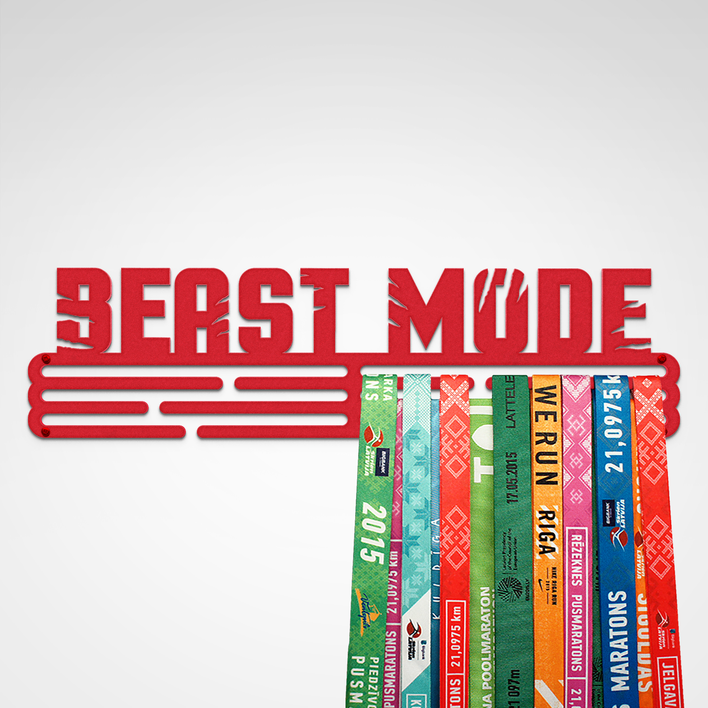 BEAST MODE - Red - Large - medal hanger