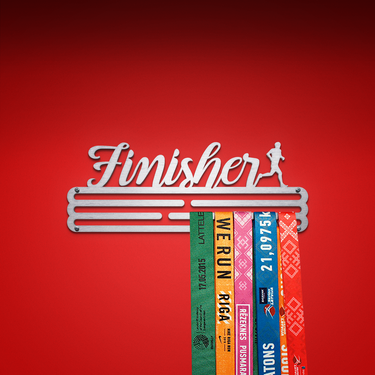 FINISHER - Brushed steel - Medium - medal hanger