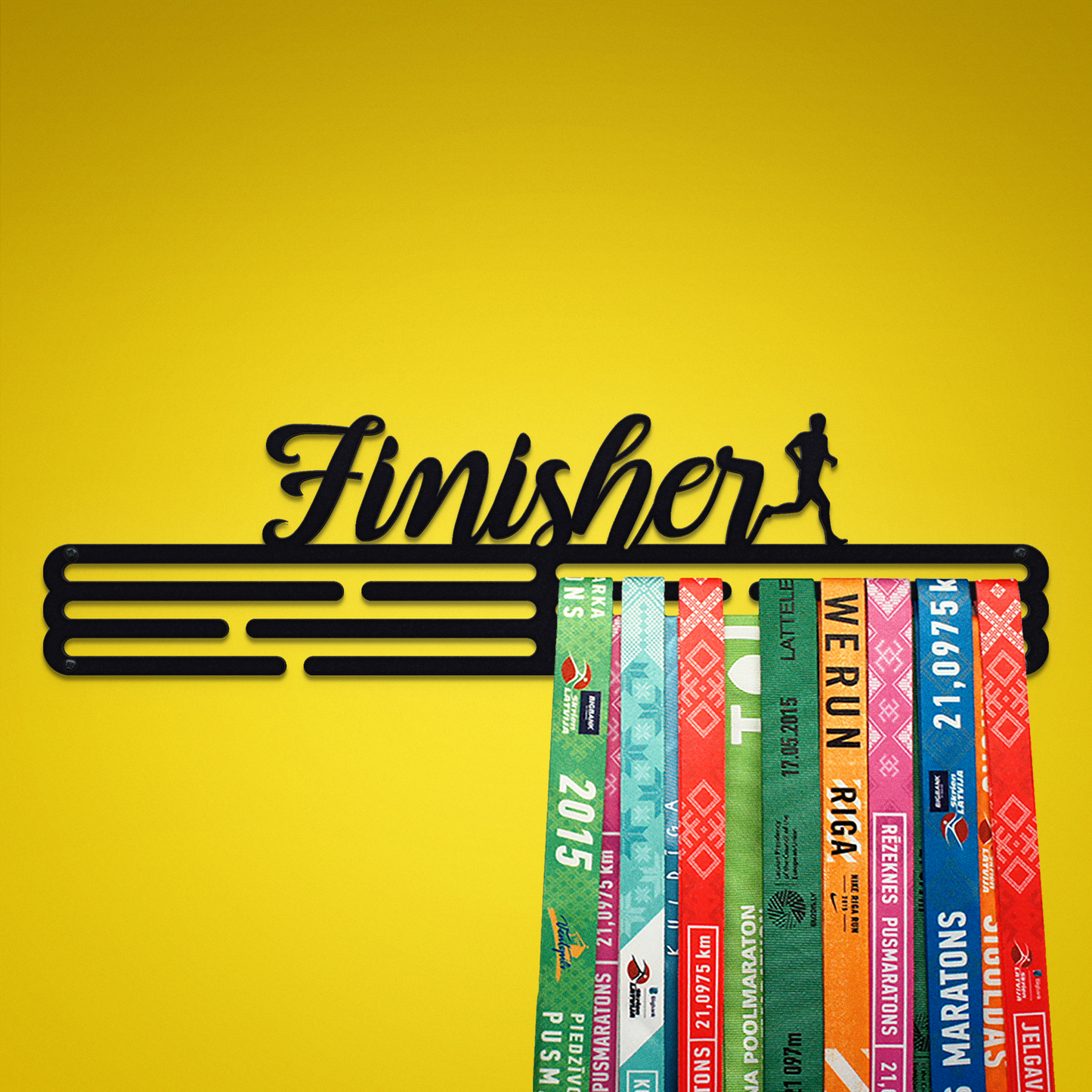 FINISHER - Black - Large - medal hanger
