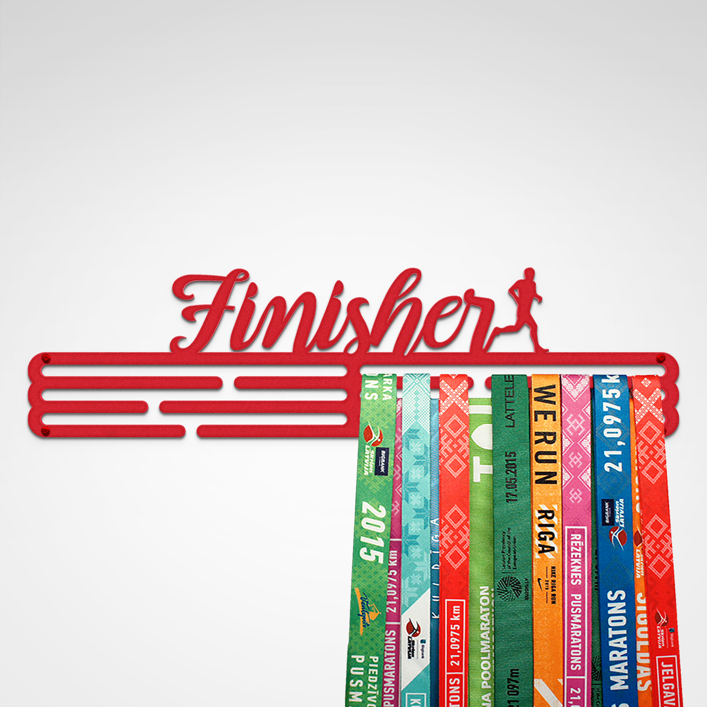 FINISHER - Red - Large - medal hanger