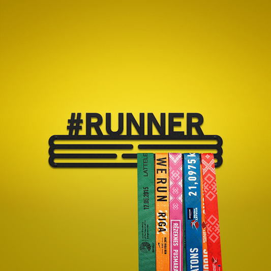 #RUNNER - Black - medal hanger