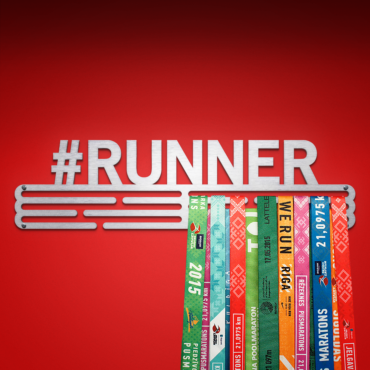#RUNNER - Black - medal hanger