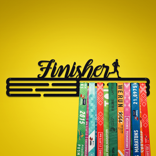FINISHER - Black - Large - medal hanger