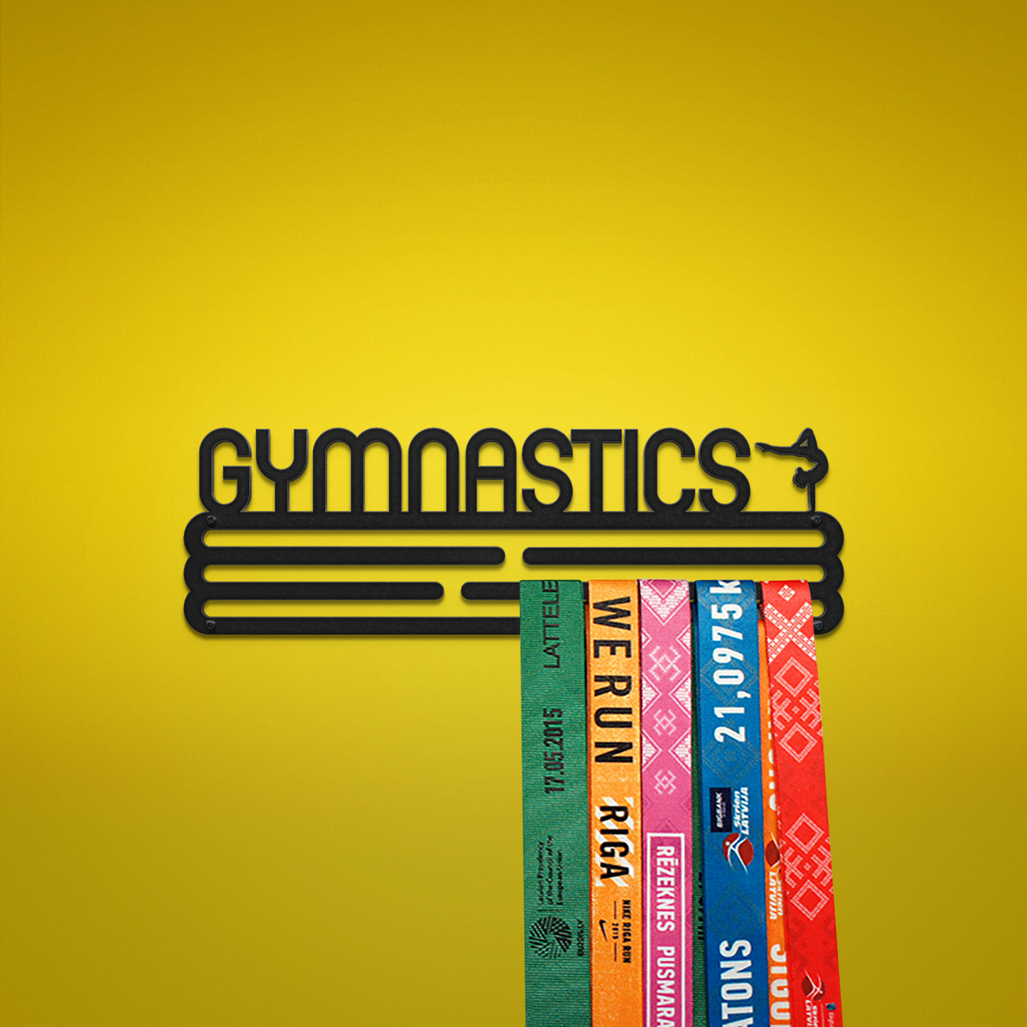 GYMNASTICS - Black - Medium - medal hanger