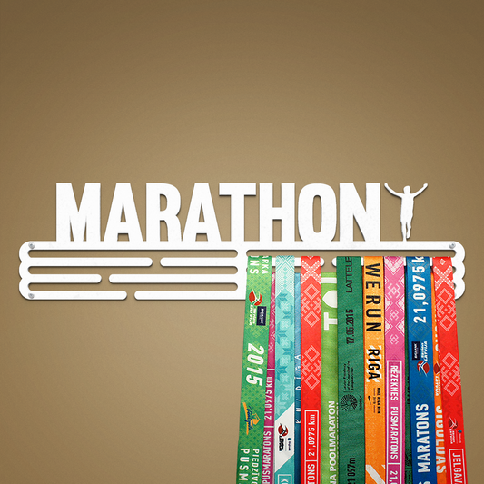 MARATHON - White - Large - medal hanger