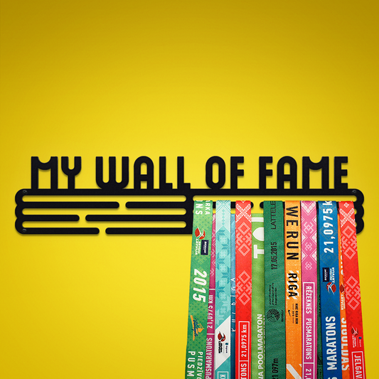MY WALL OF FAME - Black - Large - medal hanger