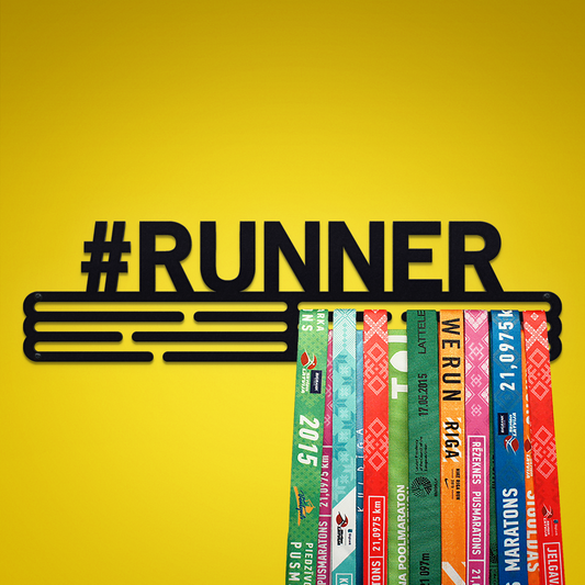 #RUNNER - Black  - medal hanger