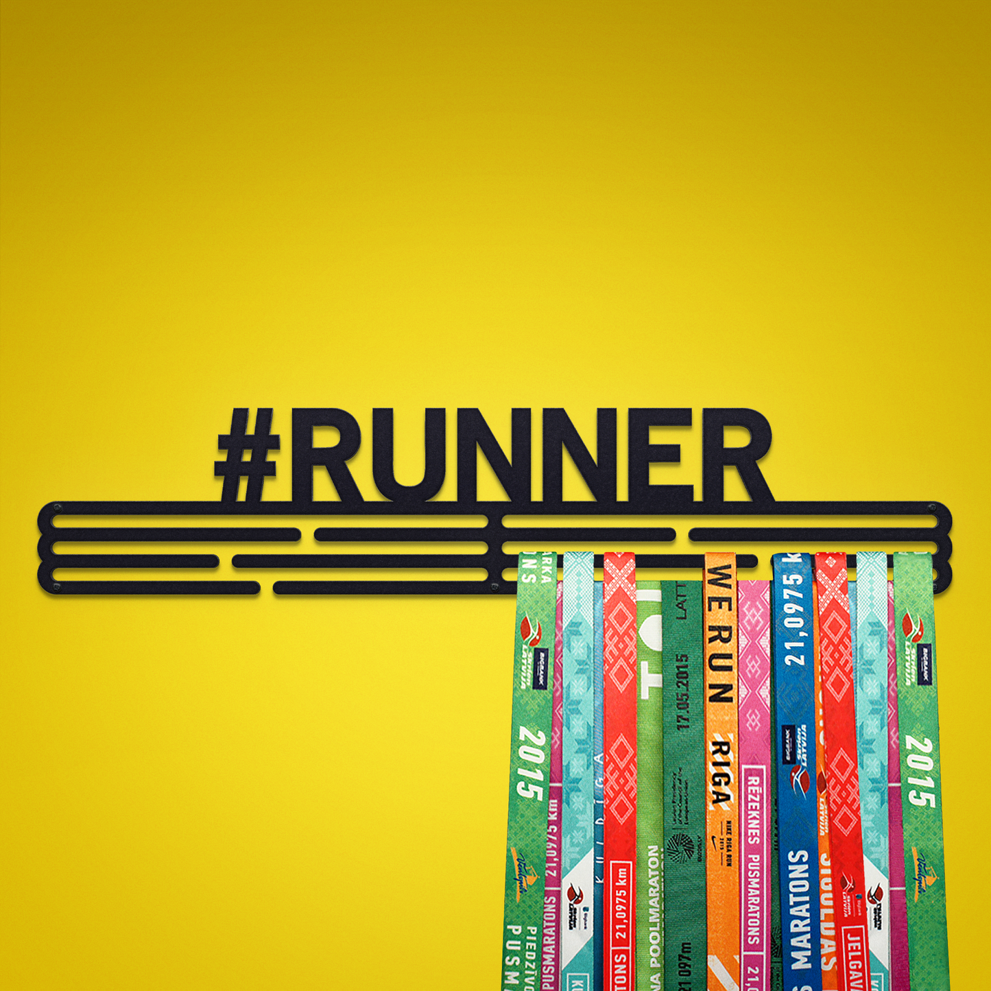 #RUNNER - Black  - medal hanger