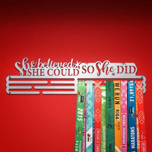 SO SHE DID V3 - Brushed steel - Large - medal hanger