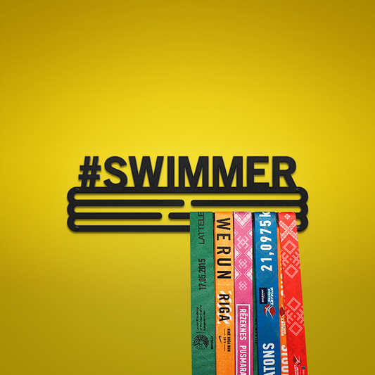 SWIMMER - Black - Medium - medal hanger