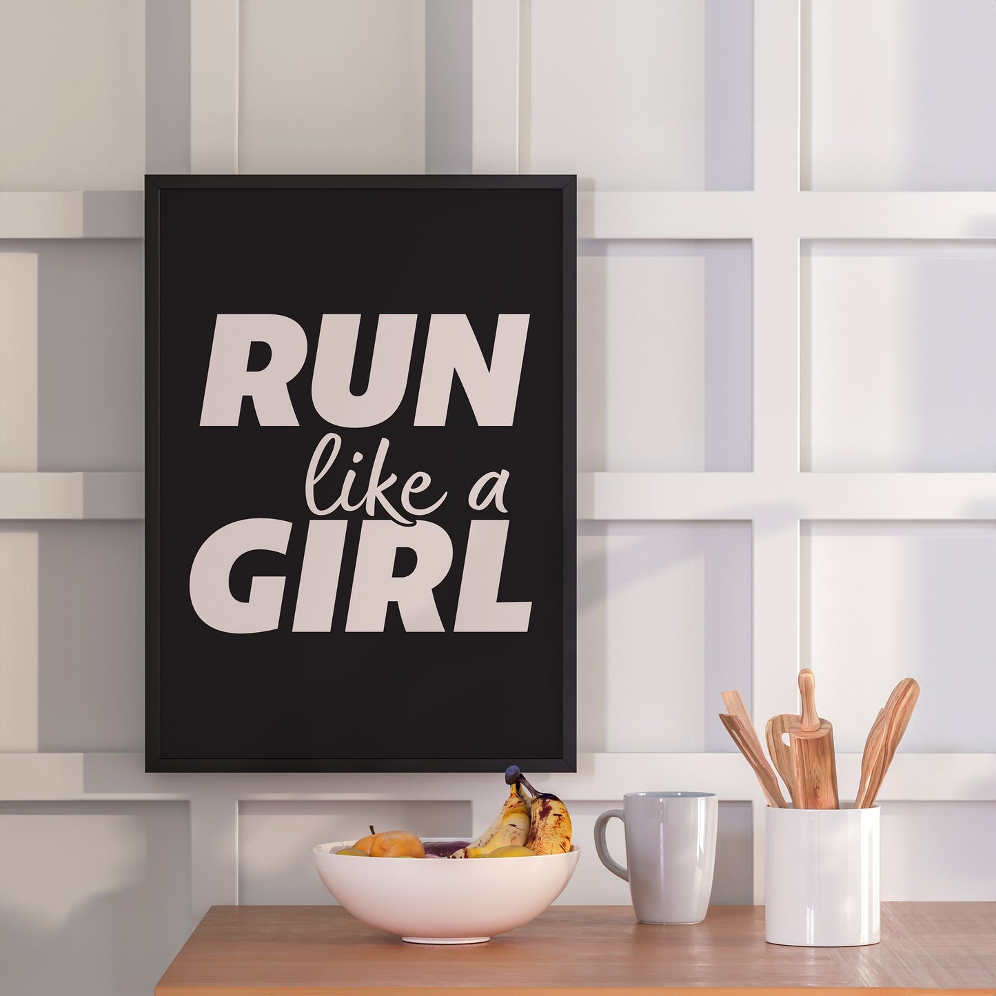 RUN LIKE A GIRL - Poster - Unframed