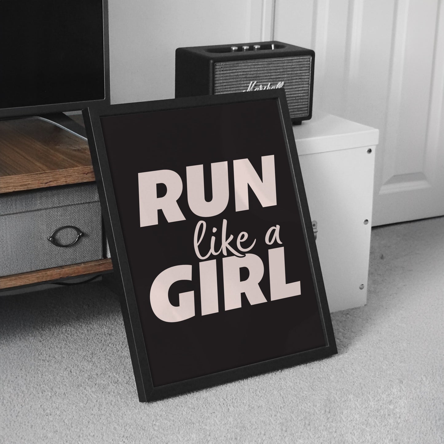 RUN LIKE A GIRL - Poster - Unframed