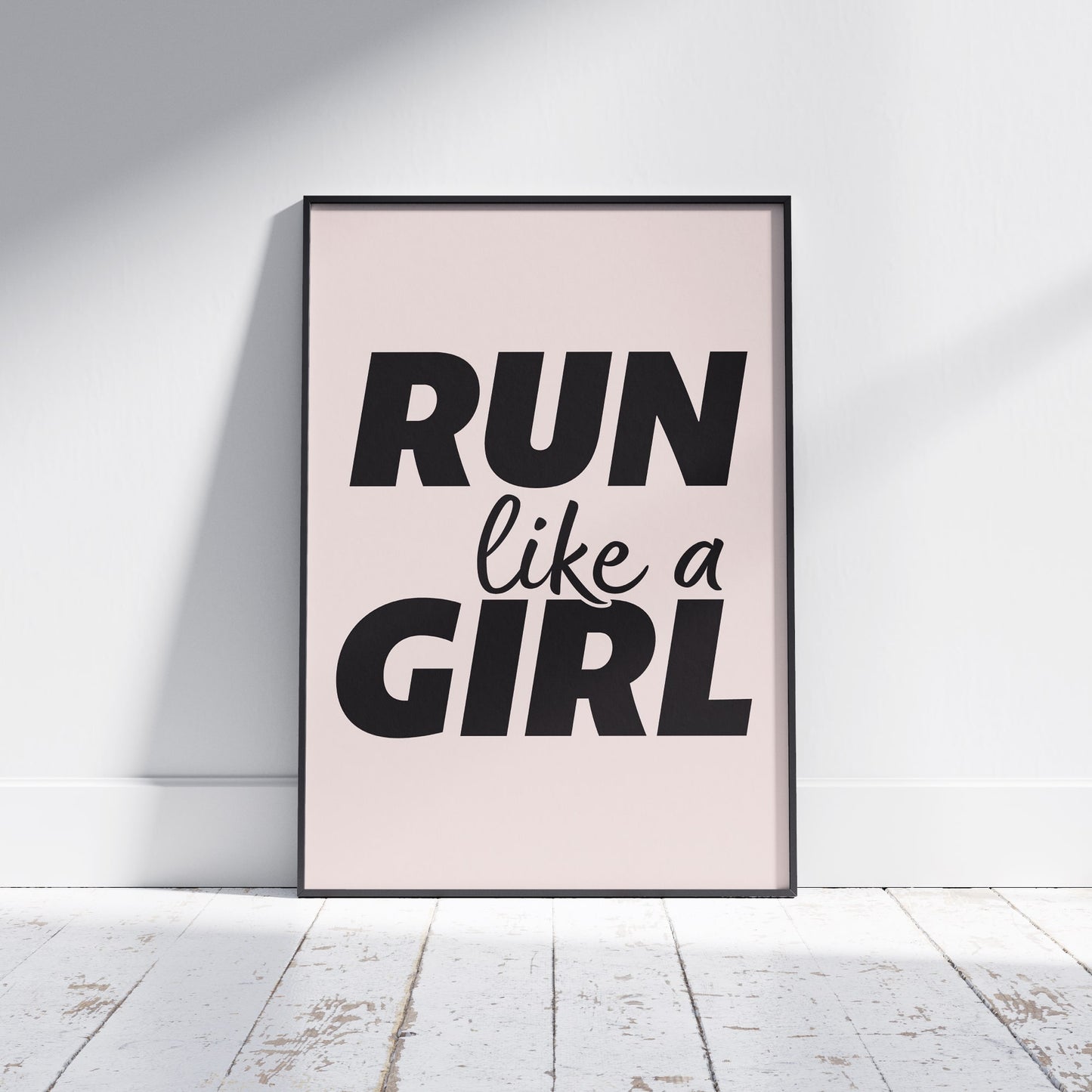 RUN LIKE A GIRL - Poster - Unframed
