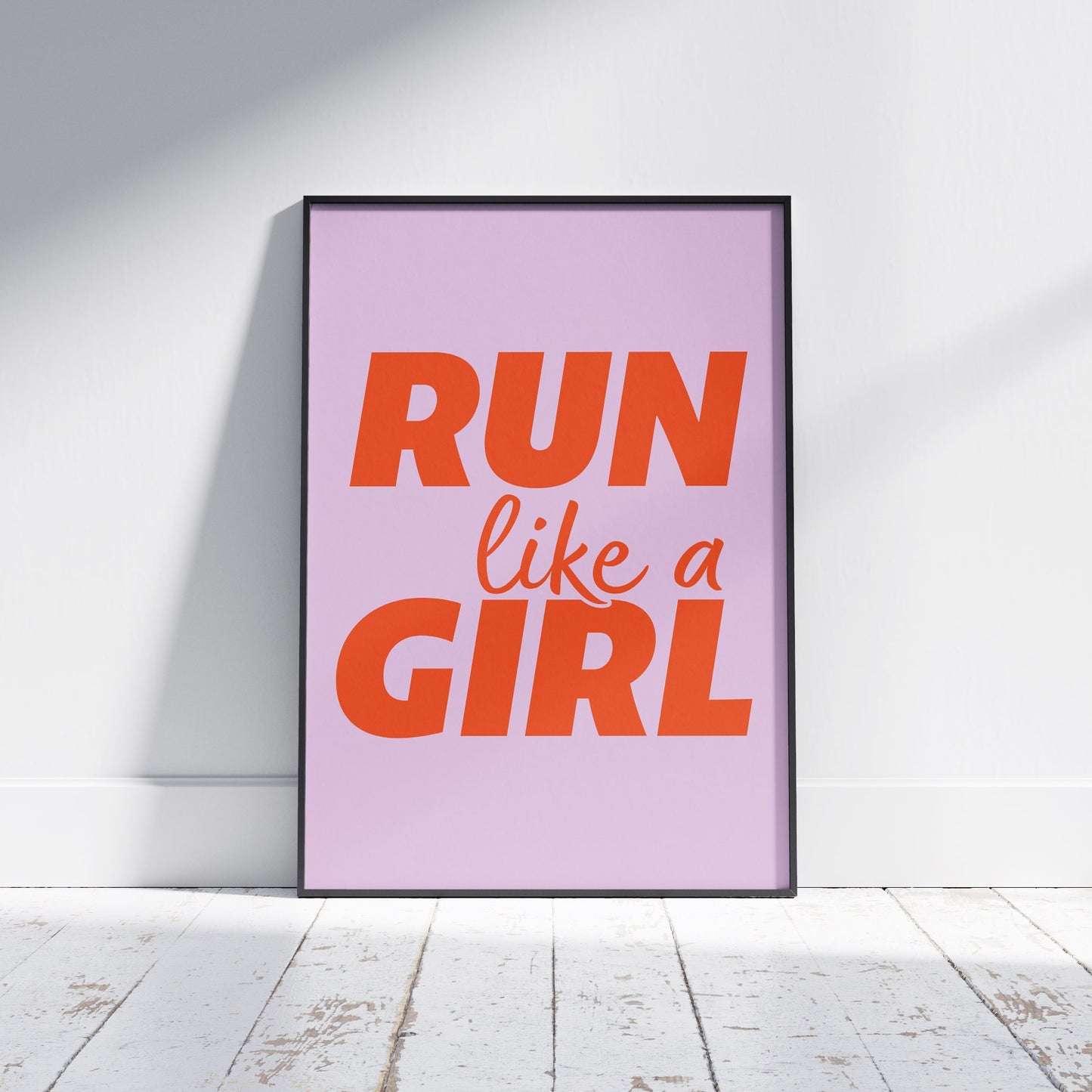 RUN LIKE A GIRL - Poster - Unframed